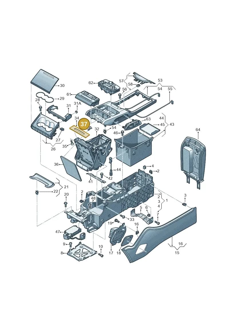 WHT005452 — Audi A8 (2013-2018) diagram 771863550, position 37