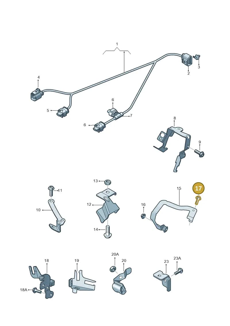 WHT005457 — Audi RS6 Avant (2013-2018) diagram 758971620, position 17