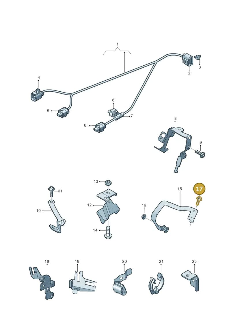 WHT005457 — Audi A7 Sportback (2014-2018) diagram 711971760, position 17