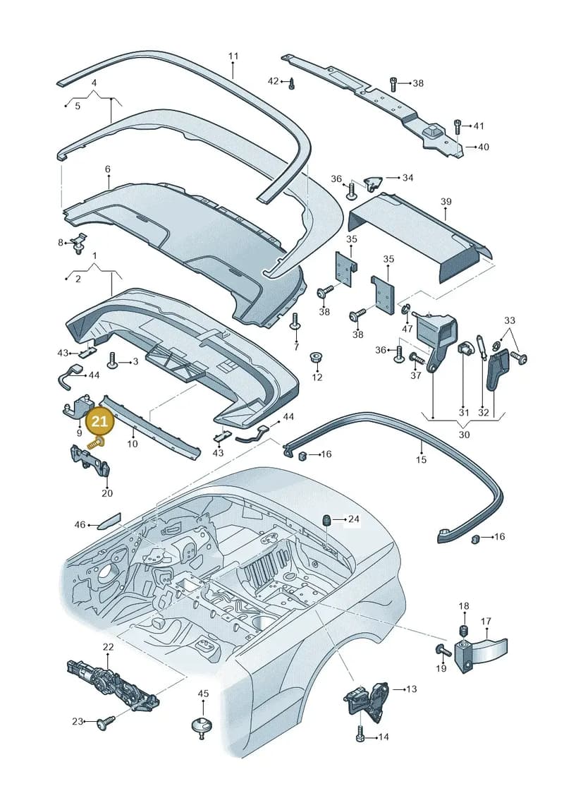 WHT005492 — Audi RS5 Cabrio (2012-2015) diagram 670825500, position 21