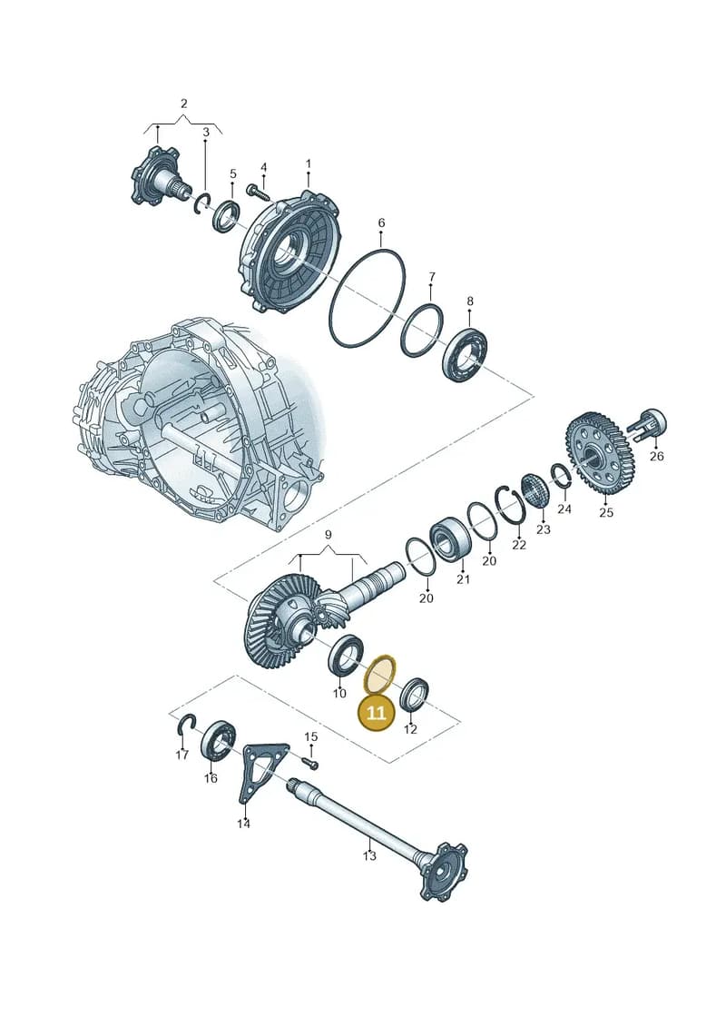 WHT005532S — Audi Q5 (2016-2025) diagram 849409120, position 11
