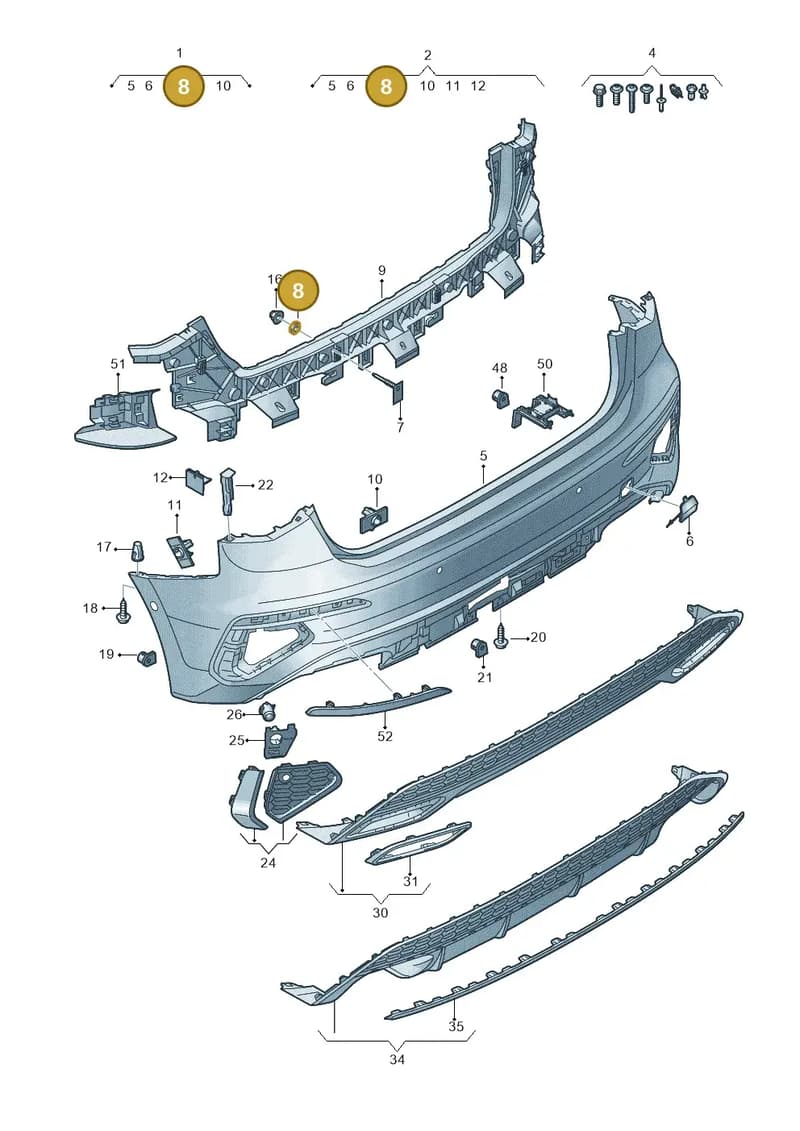 WHT005559 — Audi A3 Sportback (2019-2025) diagram 596807750, position 8