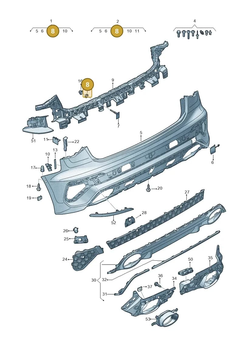 WHT005559 — Audi A3 Sportback (2019-2025) diagram 596807900, position 8