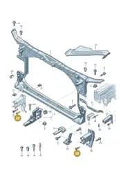 WHT005606 Volkswagen Fitted Bolt Hexagon Head