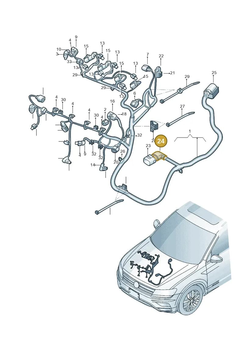 WHT005646 — Volkswagen Tiguan (2017-) diagram 833971190, position 24