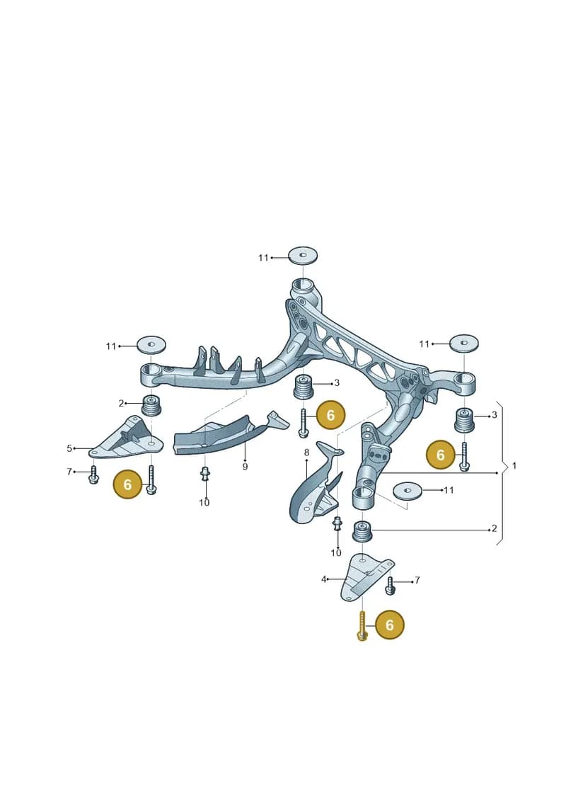 WHT005800 — Audi A6 1.8 (2015-2019) diagram 887505005, position 6