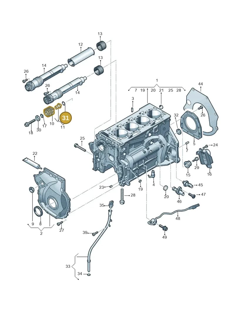 WHT005823 — Audi Q5 (2016-2025) diagram 848103120, position 31