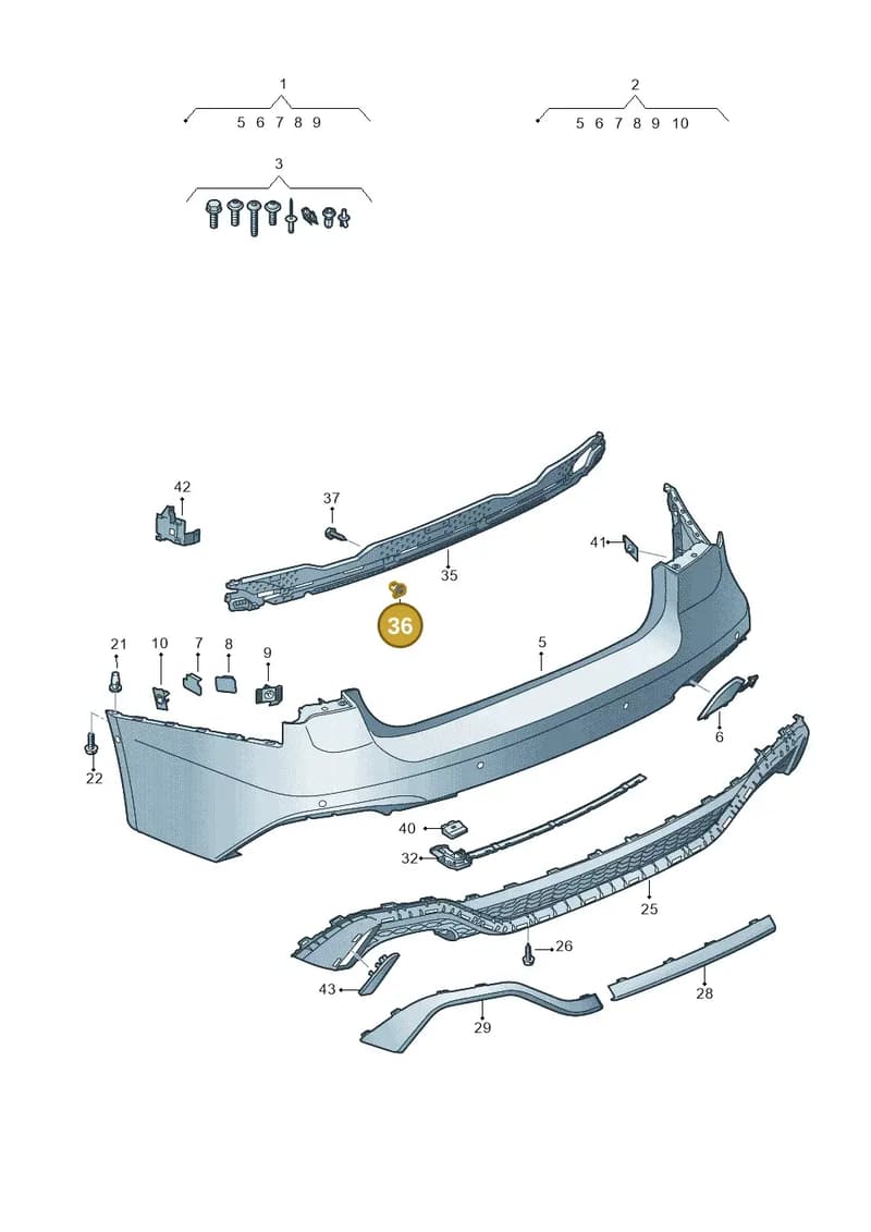 WHT006099 — Audi RS6 Avant (2019-2025) diagram 537807600, position 36
