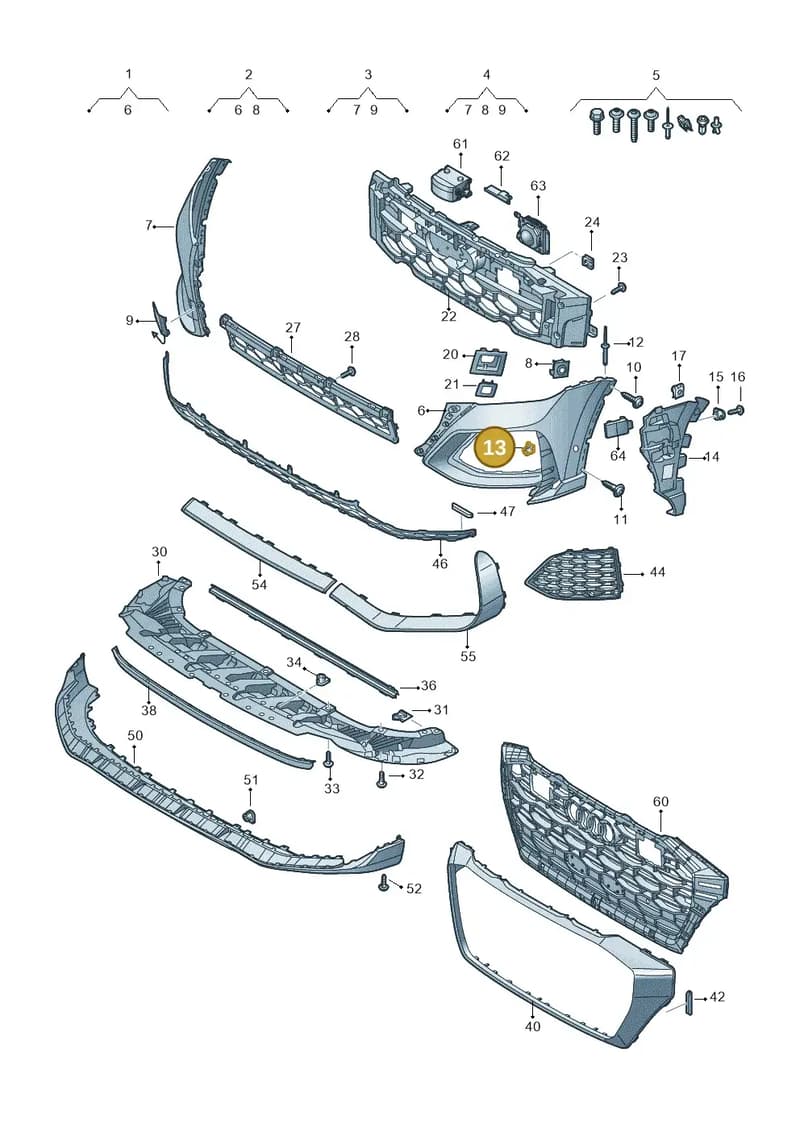 WHT006099 — Audi RS Q8 (2019-2025) diagram 595807100, position 13