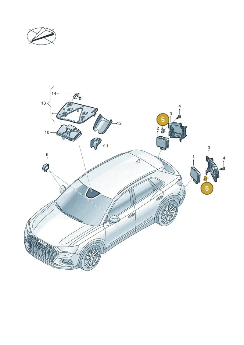 WHT006099 — Audi RS Q3 Sportback (2019-2024) diagram 597907035, position 5