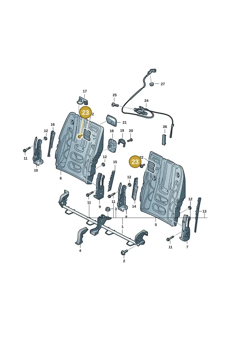 WHT006143 — Volkswagen T-Roc Cabriolet (2019-2025) diagram 2gk885700, position 23