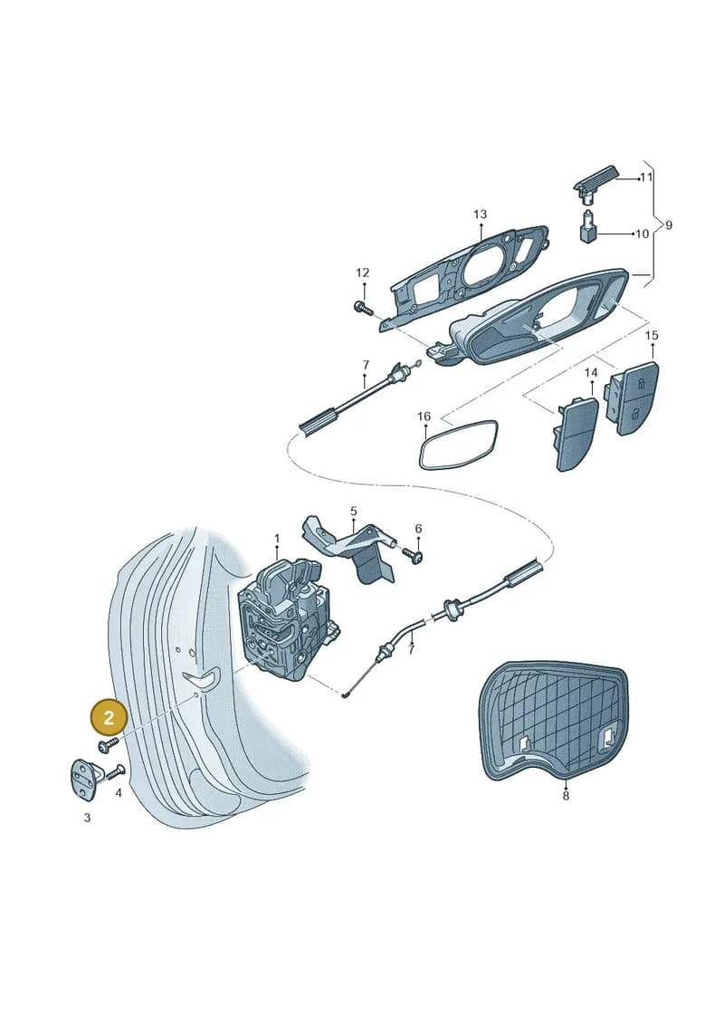 WHT006147 — Audi A1 Sportback (2014-2018) diagram 792837350, position 2