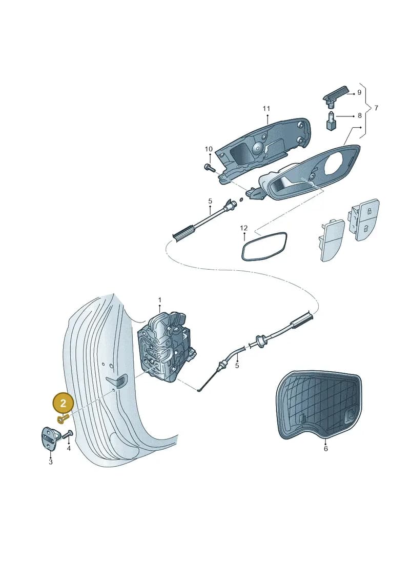 WHT006147 — Audi A1 Sportback (2014-2018) diagram 792839300, position 2