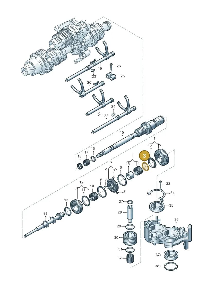 WHT006177 — Audi A5 Limousine (2024-2025) diagram 849311095, position 3