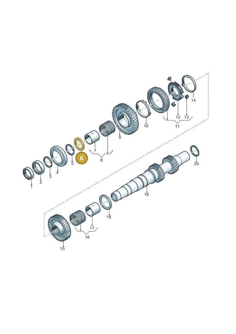WHT006178 — Audi A6 (2018-2025) diagram 849311970, position 6