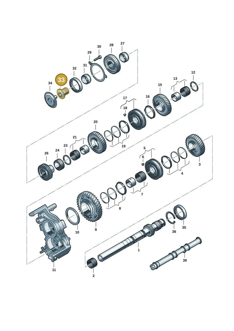 WHT006185 — Audi A5 Limousine (2024-2025) diagram 8wy311100, position 33