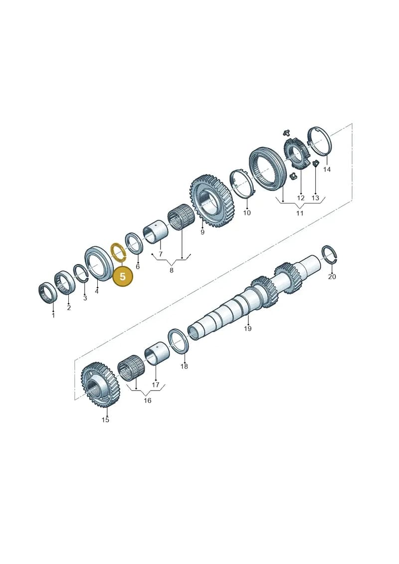 WHT006187F — Audi A5 Limousine (2024-2025) diagram 849311970, position 5