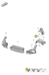 WHT006337 Volkswagen Speed Nut Self-Locking