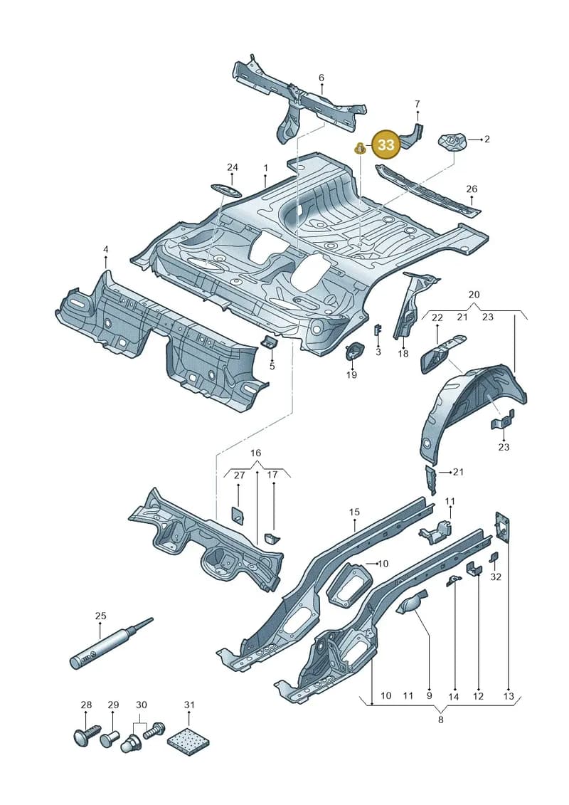 WHT006399 — Audi Q2 (2016-2025) diagram 803803100, position 33