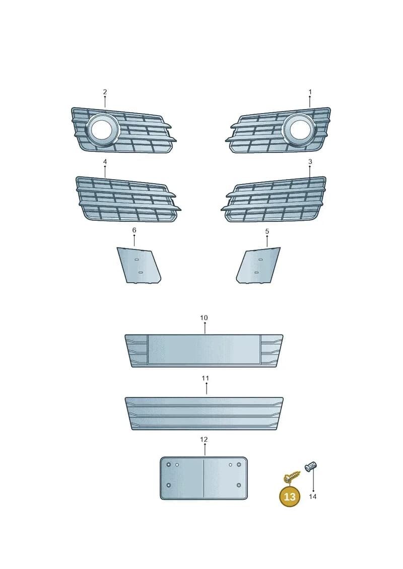 WHT006412 — Audi A7 Sportback (2010-2015) diagram 711807350, position 13
