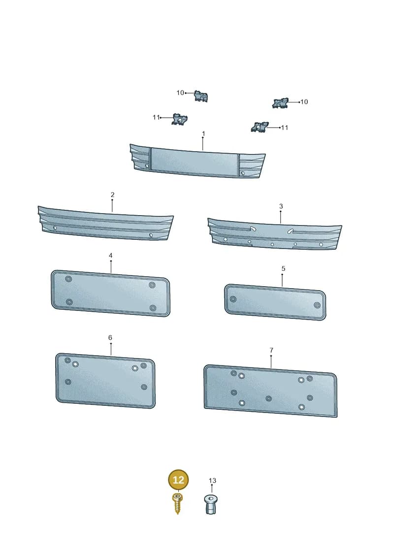 WHT006412 — Audi A7 Sportback (2014-2018) diagram 788807420, position 12