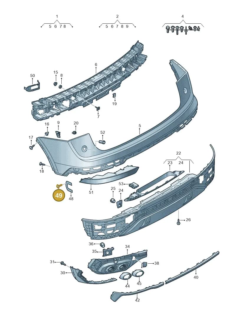 WHT006412 — Audi Q5 (2016-2025) diagram 896807115, position 49