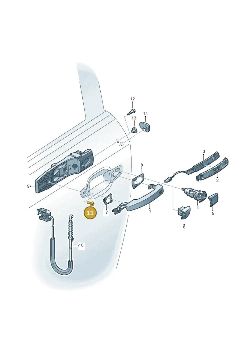 WHT006434 — Audi A1 Sportback (2018-2025) diagram 592837000, position 11