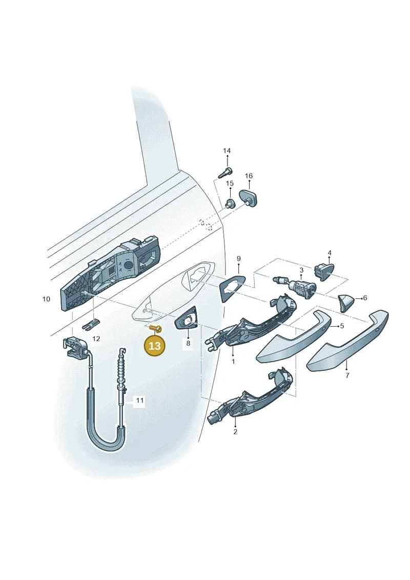 WHT006434 — Audi Q4 Sportback (2021-2025) diagram 596837000, position 13