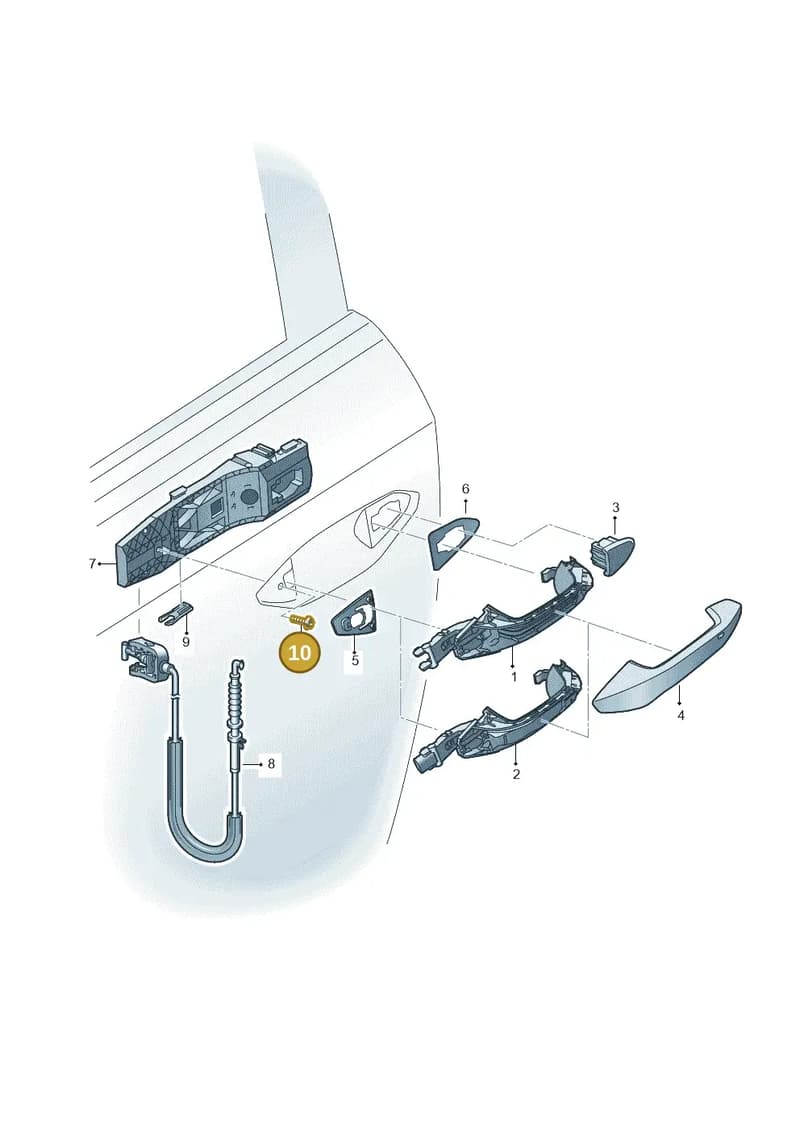 WHT006434 — Audi Q4 Sportback (2021-2025) diagram 596839000, position 10