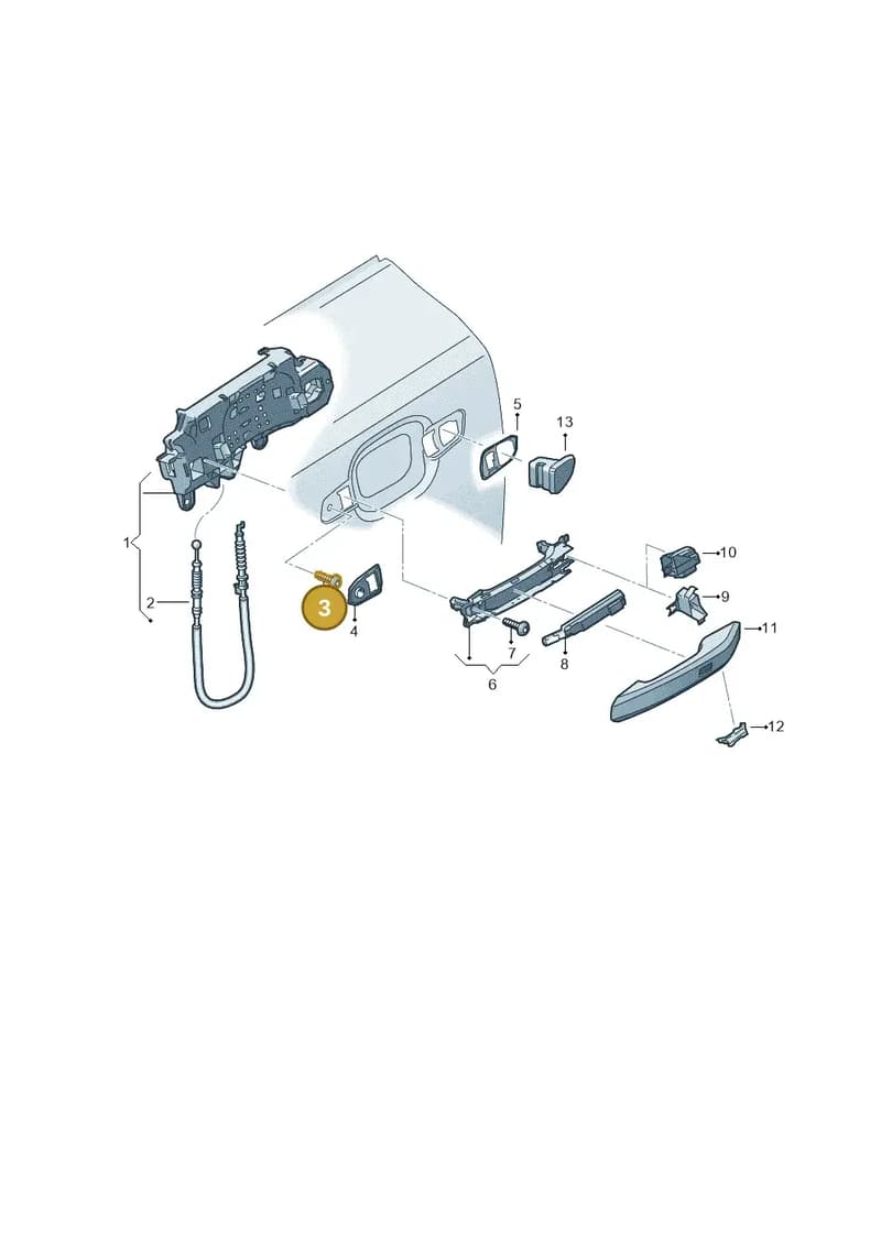 WHT006434 — Audi RS4 Avant (2017-2025) diagram 896839000, position 3