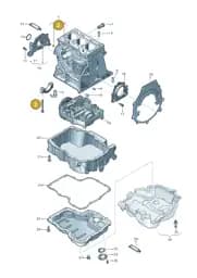 WHT006459A Volkswagen Hexagon Flange Screw (Combi)