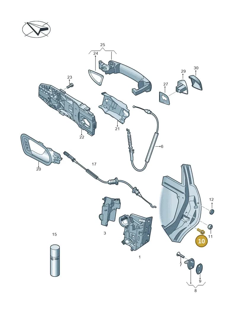 WHT006516 — Skoda Octavia (2019-2022) diagram 585839000, position 10