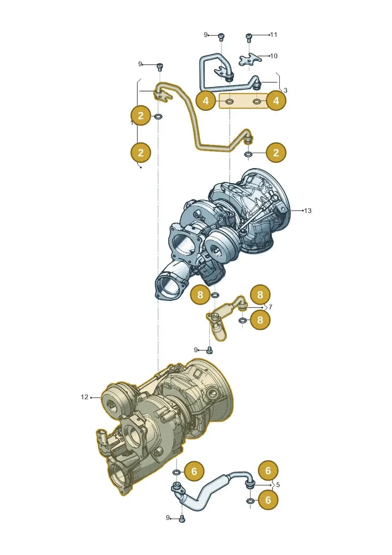 WHT006537 — Audi RS6 Avant (2019-2025) diagram 819121250, position 2+4+6+8