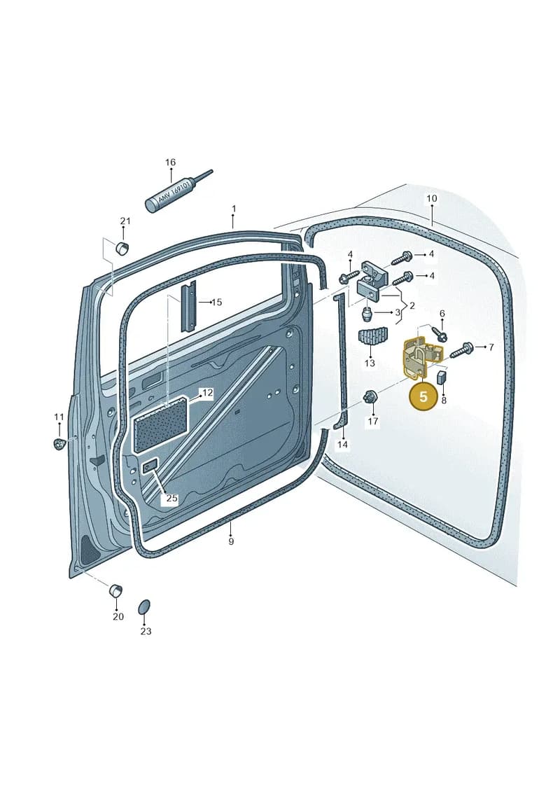WHT006557 — Volkswagen CADDY (2004-) diagram 409831100, position 5