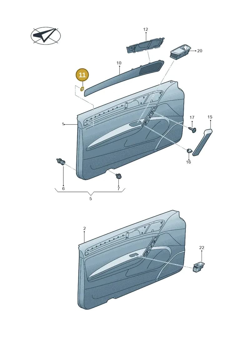 WHT006661 — Volkswagen Golf (2016-2020) diagram 746867000, position 11
