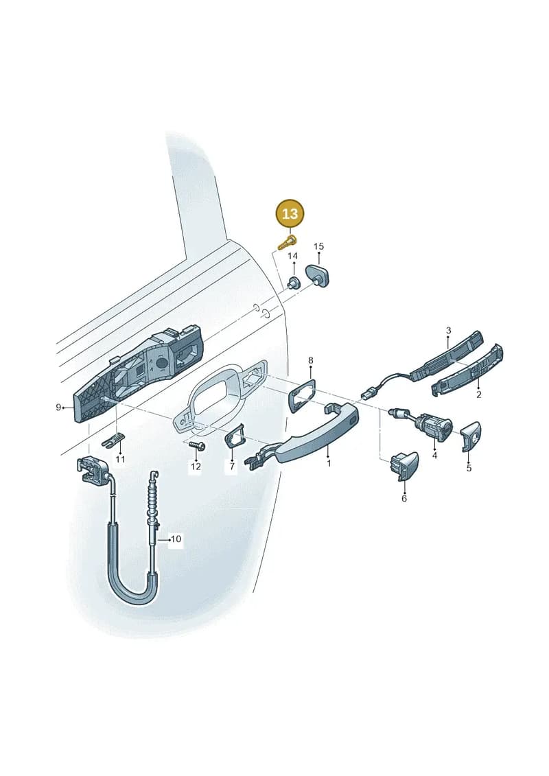 WHT006754 — Audi A3 Sportback (2016-2020) diagram 745837000, position 13