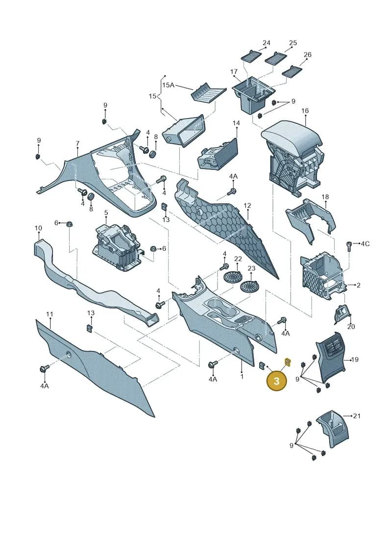 WHT006768 — SEAT Leon ST (2012-) diagram 754863600, position 3
