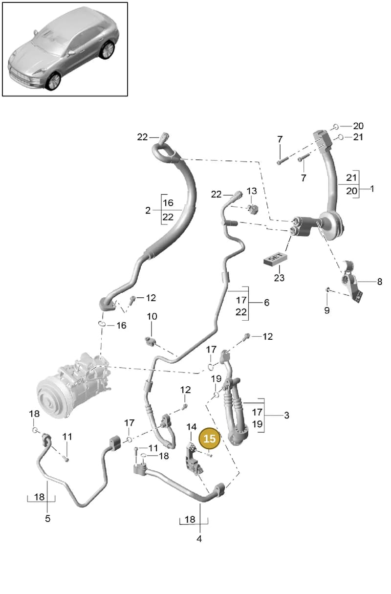 WHT006919 — Porsche Macan (2013-2018) diagram p44813060, position 15