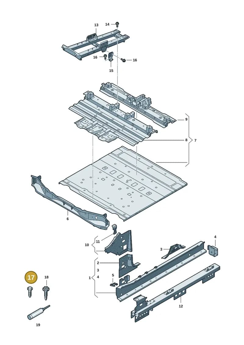 WHT006925B — Audi Q6 e-tron (2023-2025) diagram f5s803020, position 17