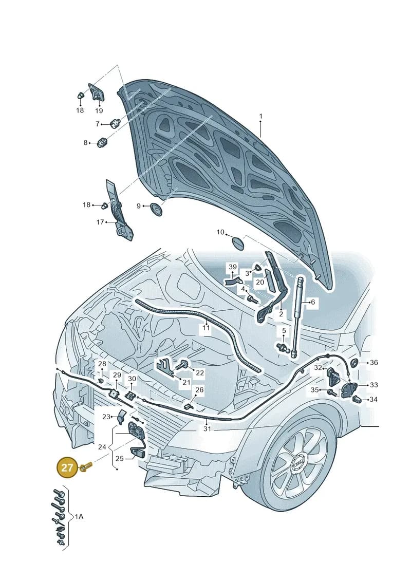 WHT006927 — Audi A6 (2014-2018) diagram 798823000, position 27
