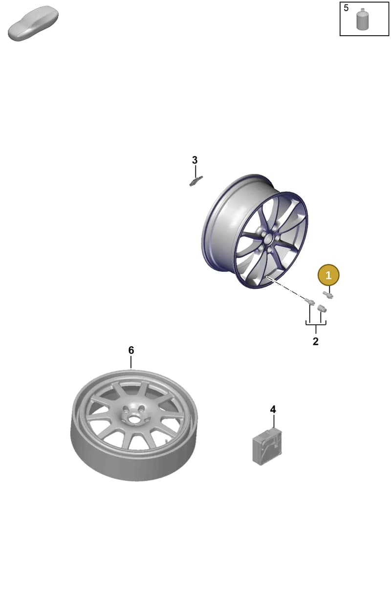 WHT006978 — Porsche Boxster Spyder (2019-2020) diagram p55601030, position 1