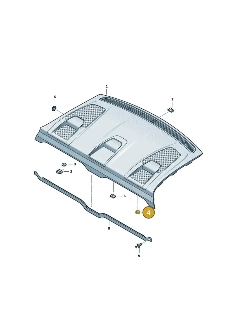 WHT006988 — Audi RS e-tron GT (2020-2025) diagram 4j1863600, position 4