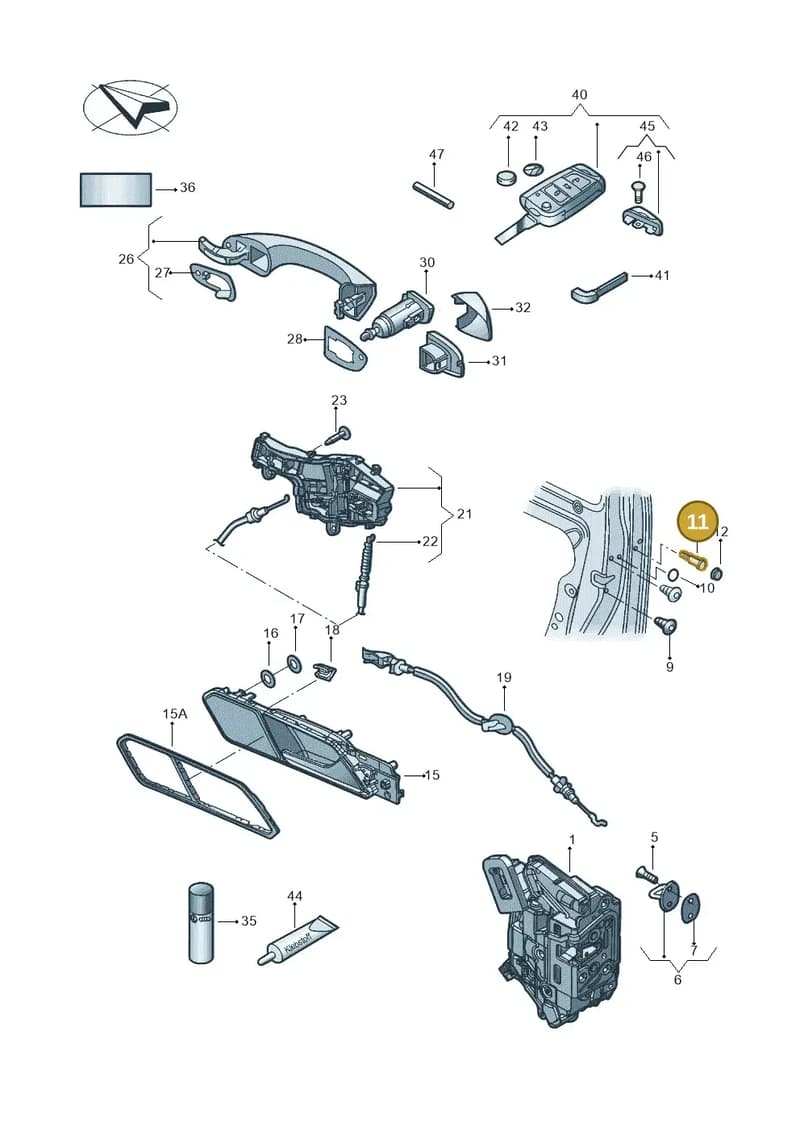 WHT006997 — Volkswagen Tiguan (2017-) diagram 833837000, position 11