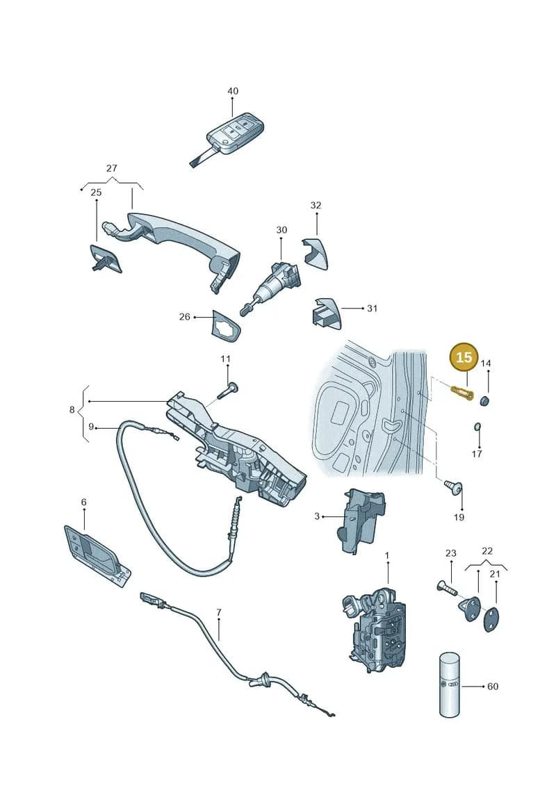 WHT006997 — Volkswagen Touran (2015-2024) diagram 852837000, position 15