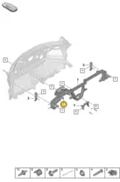 WHT007033 Volkswagen Double Collared Stud