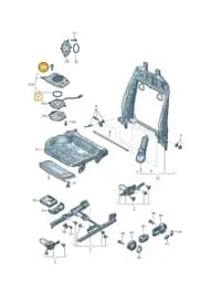 WHT007048 Volkswagen Hexagon Socket Flat Head Bolt
