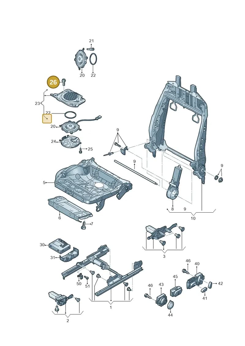 WHT007048 — Audi A7 Sportback (2014-2018) diagram 758959210, position 26