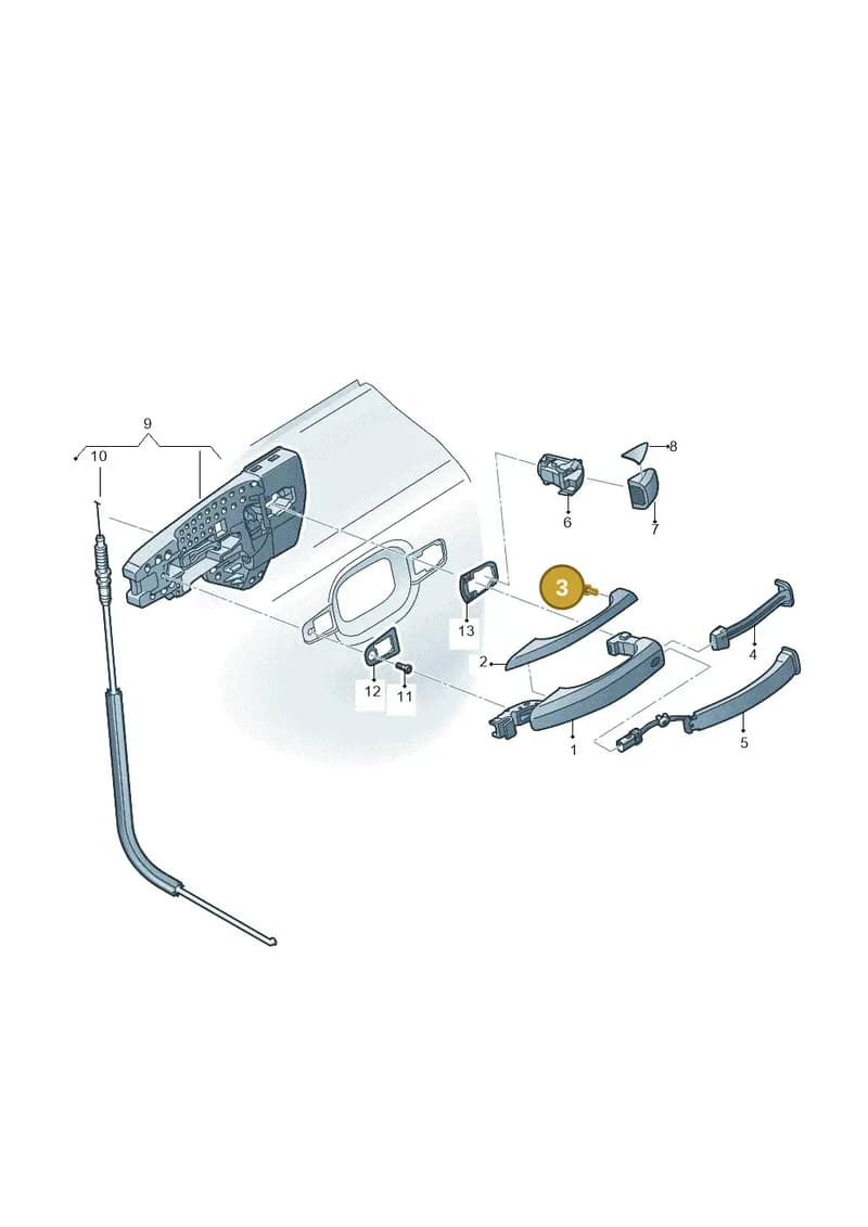WHT007097 — Audi Q5 qu. 2.0 TDI (2012-2017) diagram 751839010, position 3