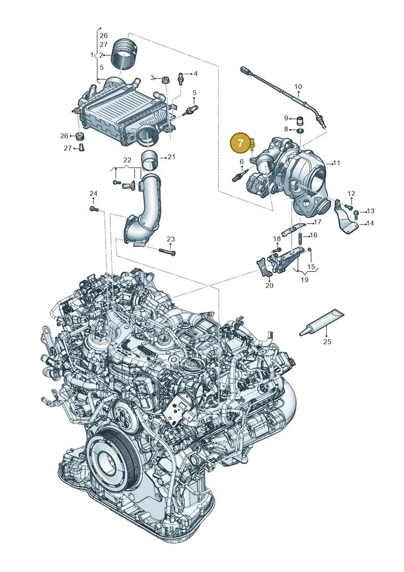 WHT007154 — Audi Q8 (2018-2025) diagram 896145048, position 7
