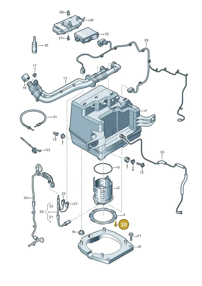 WHT007377 — Audi A8 (2013-2018) diagram 771201150, position 10